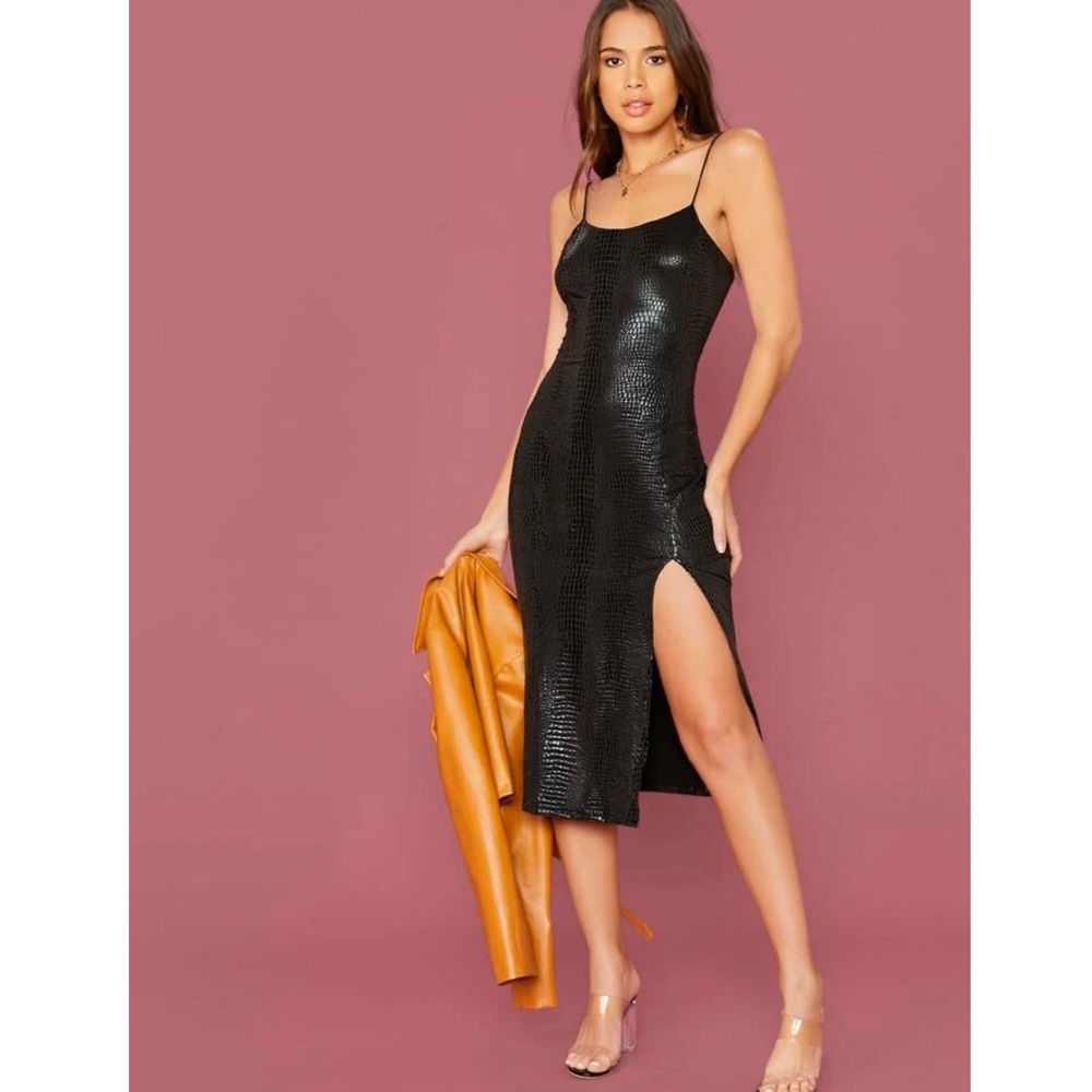 Crocodile Patterned Dress